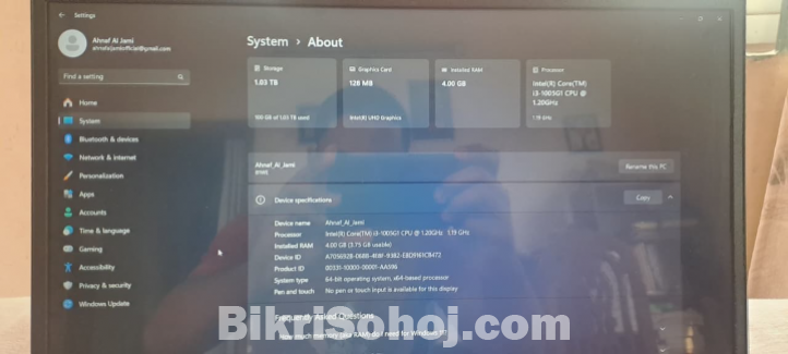 Lenovo IdeaPad Slim 3i 15ITL